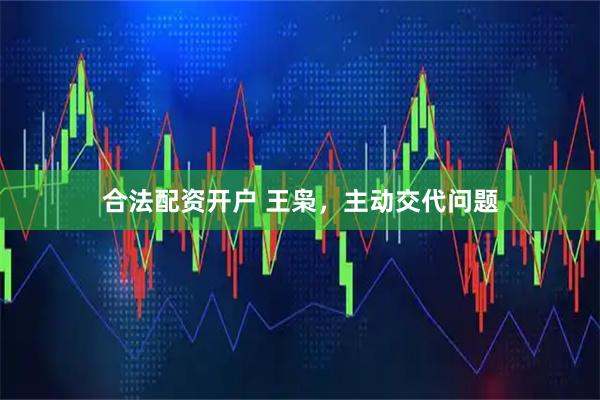合法配资开户 王枭,主动交代问题