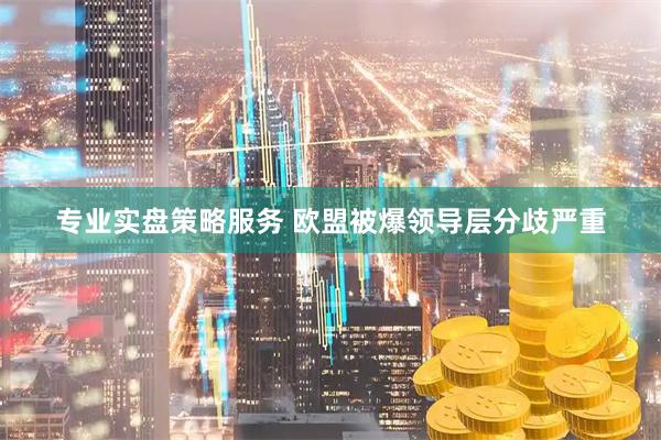 专业实盘策略服务 欧盟被爆领导层分歧严重